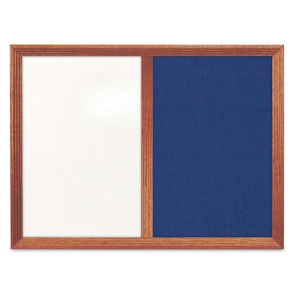 Enclosed Corkboard, 1 Door, 18"x24", 4" Fra